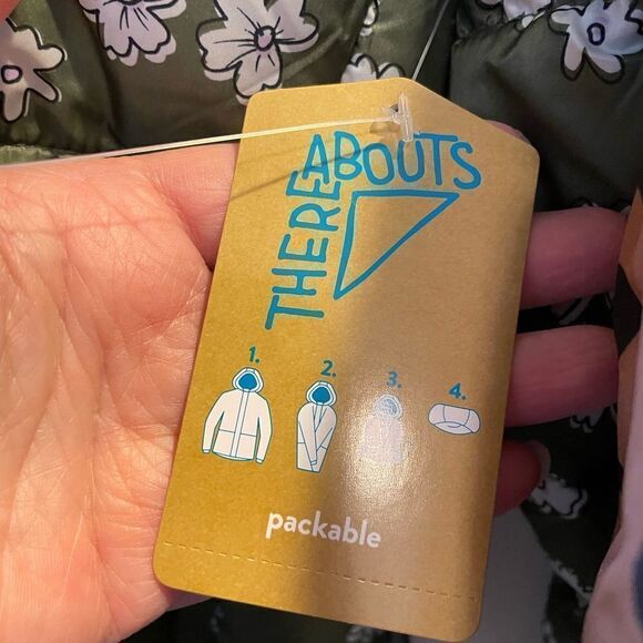 Girls Where Abouts Army Green Floral Coat and Animal Print Coat NWT Size 16 - Picture 6 of 16